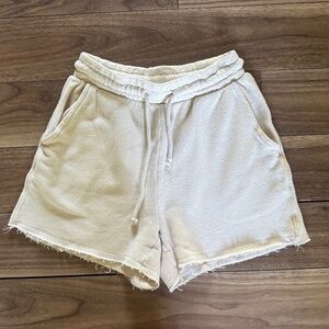 American Eagle | Size XXS | Beige Raw Hem Lounge Shorts